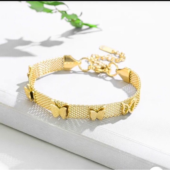 Goldtone Mesh Bracelet - Picture 3 of 3